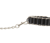 Love In Leather Woven Chain Link Wrist Cuffs Cuffs And Restraints